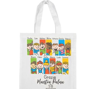 Bolsa de mano de agradecimiento para profesores, personalizable, divertida, regalo marino