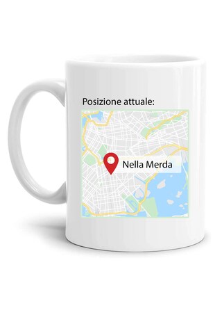 Tazza In Ceramica 350ml Con Frasi Divertenti Di Mr. Tarao - Design Bicolore Nero/Bianco