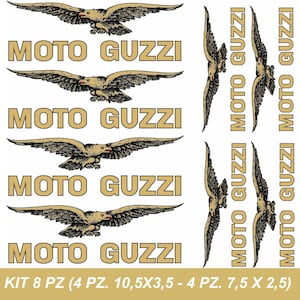 kit adesivi MOTO GUZZI Aufkleber STICKERS colore oro