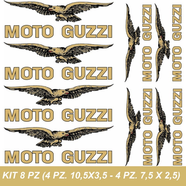 stickers kit MOTO GUZZI Aufkleber STICKERS gold color