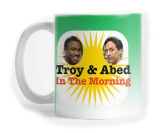 Mug Troy And Abed in The Morning - Divertido Lindo Personalizado