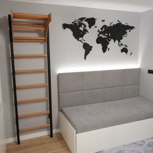 BenchK wall bars with an adjustable beech wooden pull-up bar
