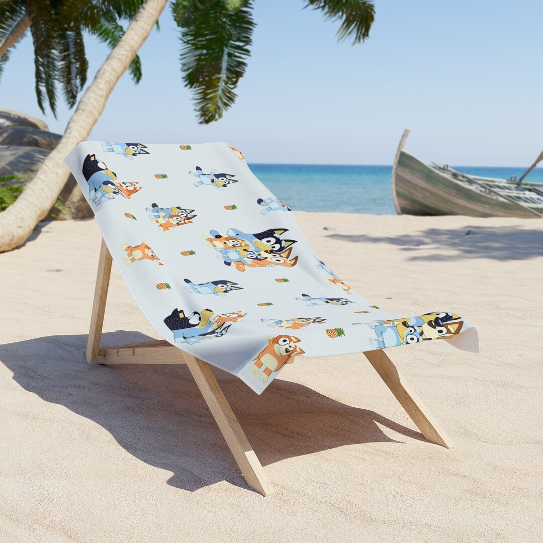 Bluey Beach Towel Bluey Towel Bluey Swim Beach Towel Disney Etsy
