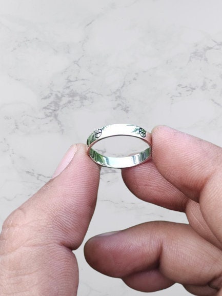 Sterling silver sale cartier ring