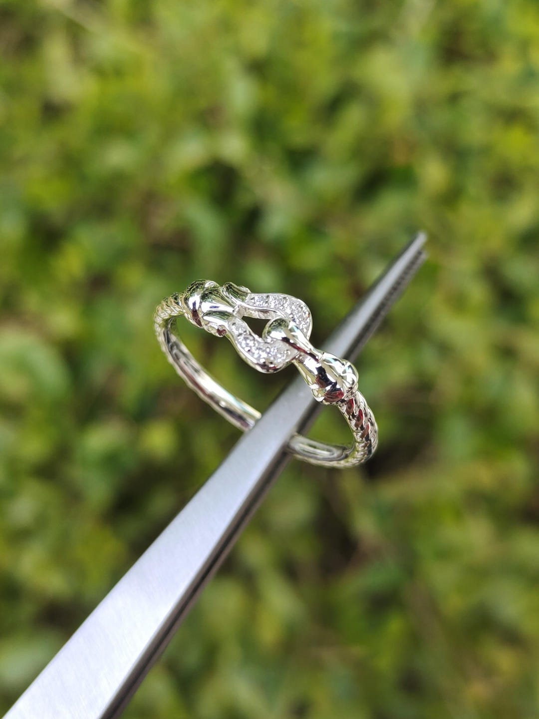 Twisted Wire Rings Buckle Silver Ring, Cable Ring, Modern and Chic Design, Twisted Wire ...