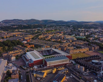 Tynecastle and the Pentlands - Photographic Print