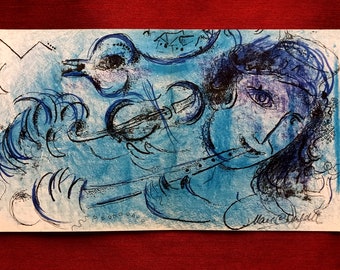 Marc Chagall handsigniert Originallithographie - Mourlot 197 - handsigned by Marc Chagall