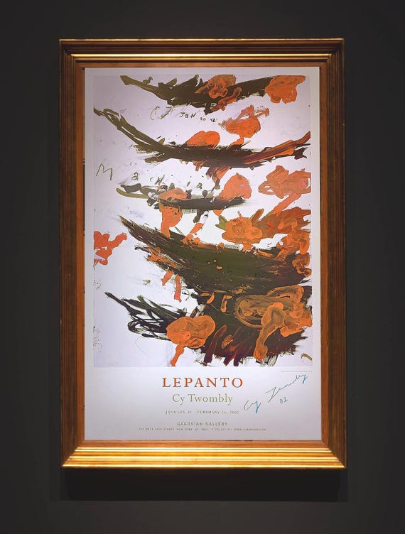 Cy Twombly Gagosian Gallery 2025 Poster