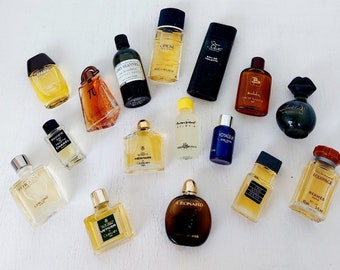 Lot miniperfume vintage rare collectible for men