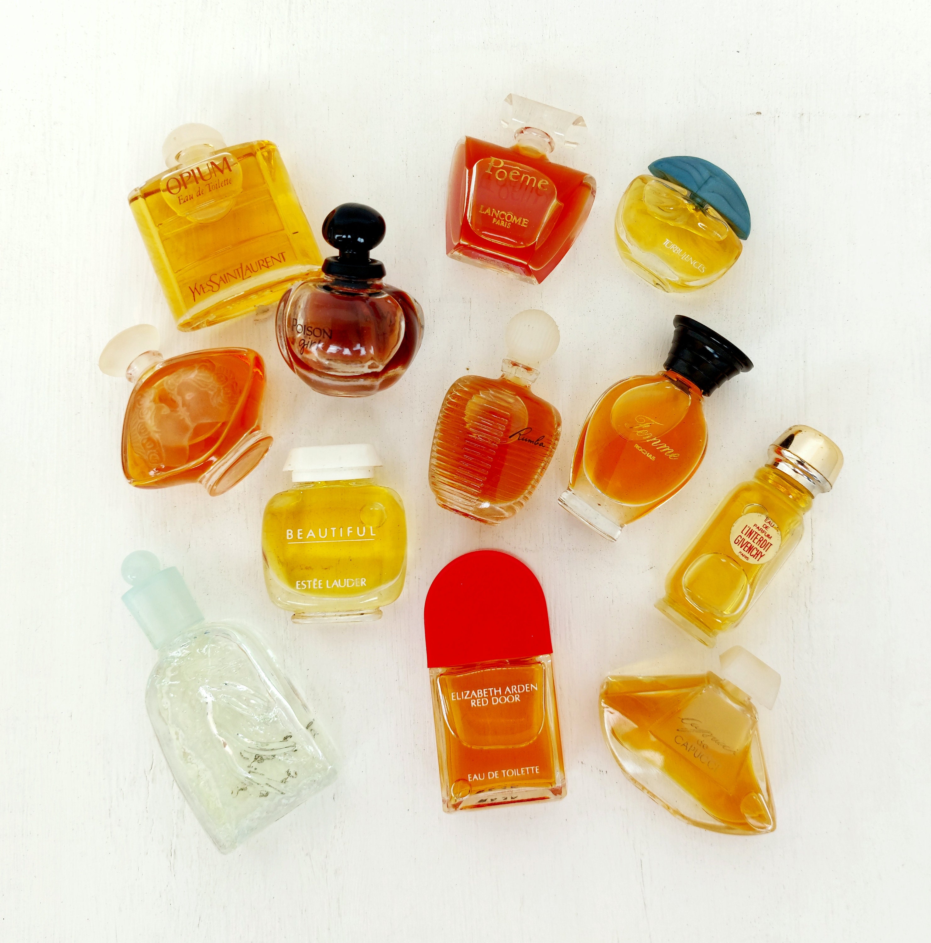 Vintage Ladies Lalique Miniature Perfume Bottles (3) - NWOB
