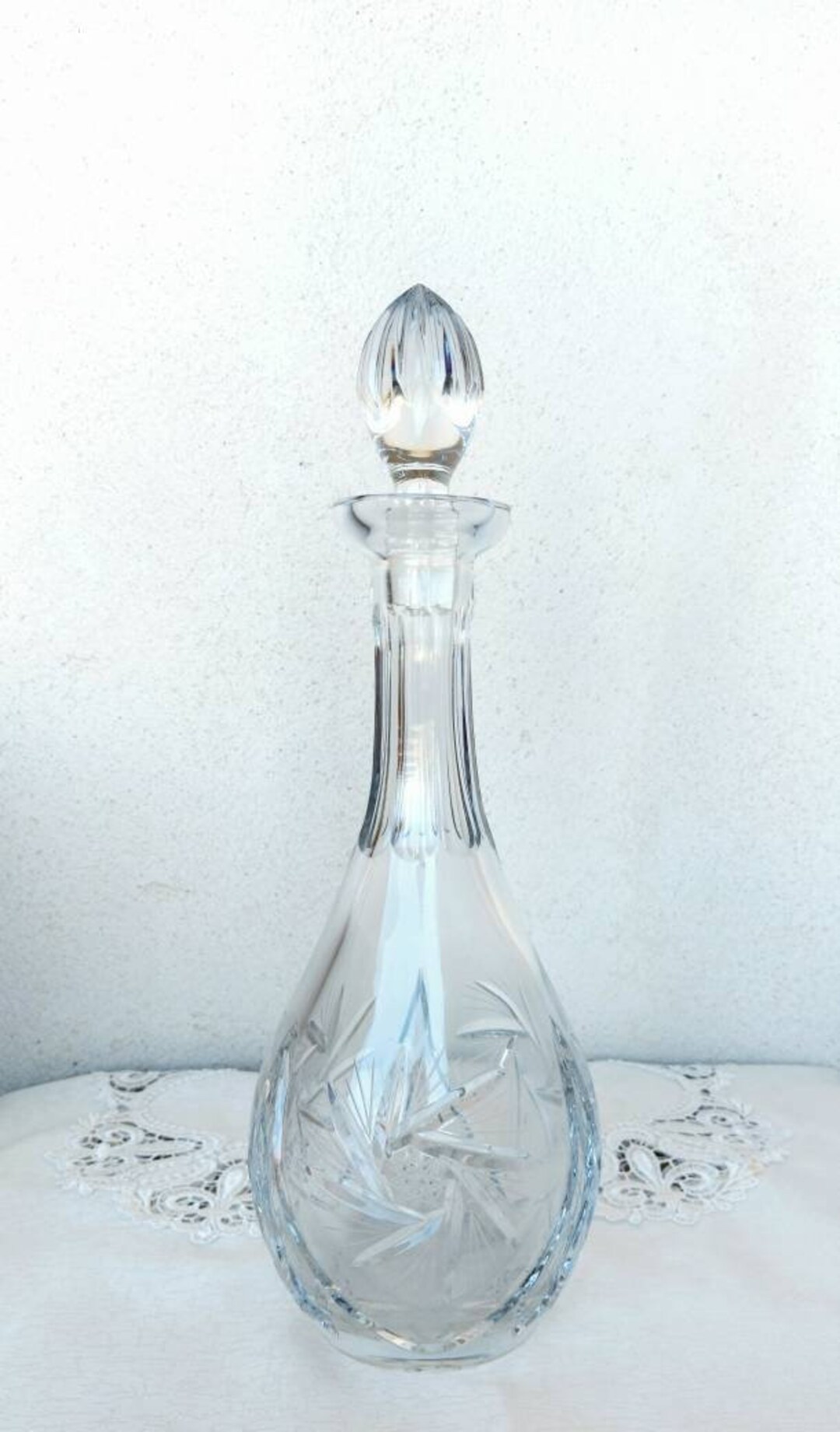 CARAFE CRYSTAL RARE Vintage Collection for Drinks 70s Val St. Lambert ...