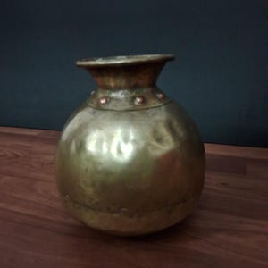 Vintage Handmade Brass Pot - Brass Jar for Home Decor, Kitchen Storage, or Collectible Gift
