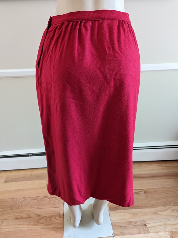 1970s Pendleton Red Wool Skirt! - image 5