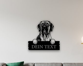 Schiefertafel « DEUTSCHE DOGGE SCHÖNSTER HUND » Spruch Hunde Dekoration Deko 