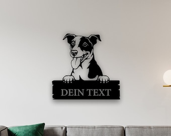 Jack Russell | Wandbild | personalisierbar | Hund | Wallart | Name | Wanddeko | Schild | Dekoration