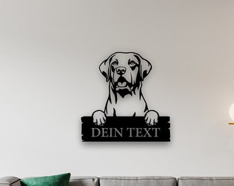 Chesapeake Bay Retriever | Wandbild | personalisierbar | Hund | Wallart | Name | Wanddeko | Schild | Dekoration