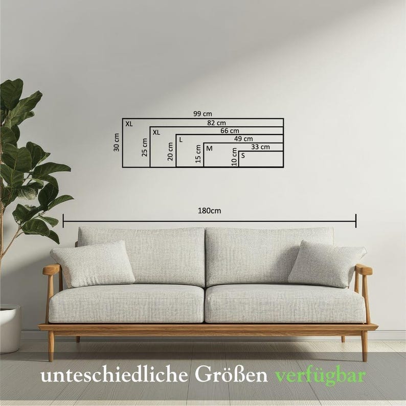 May include: A light gray sofa with a wooden frame. The sofa is available in different sizes, ranging from 33 cm to 99 cm in width. The sofa is 180 cm in length.