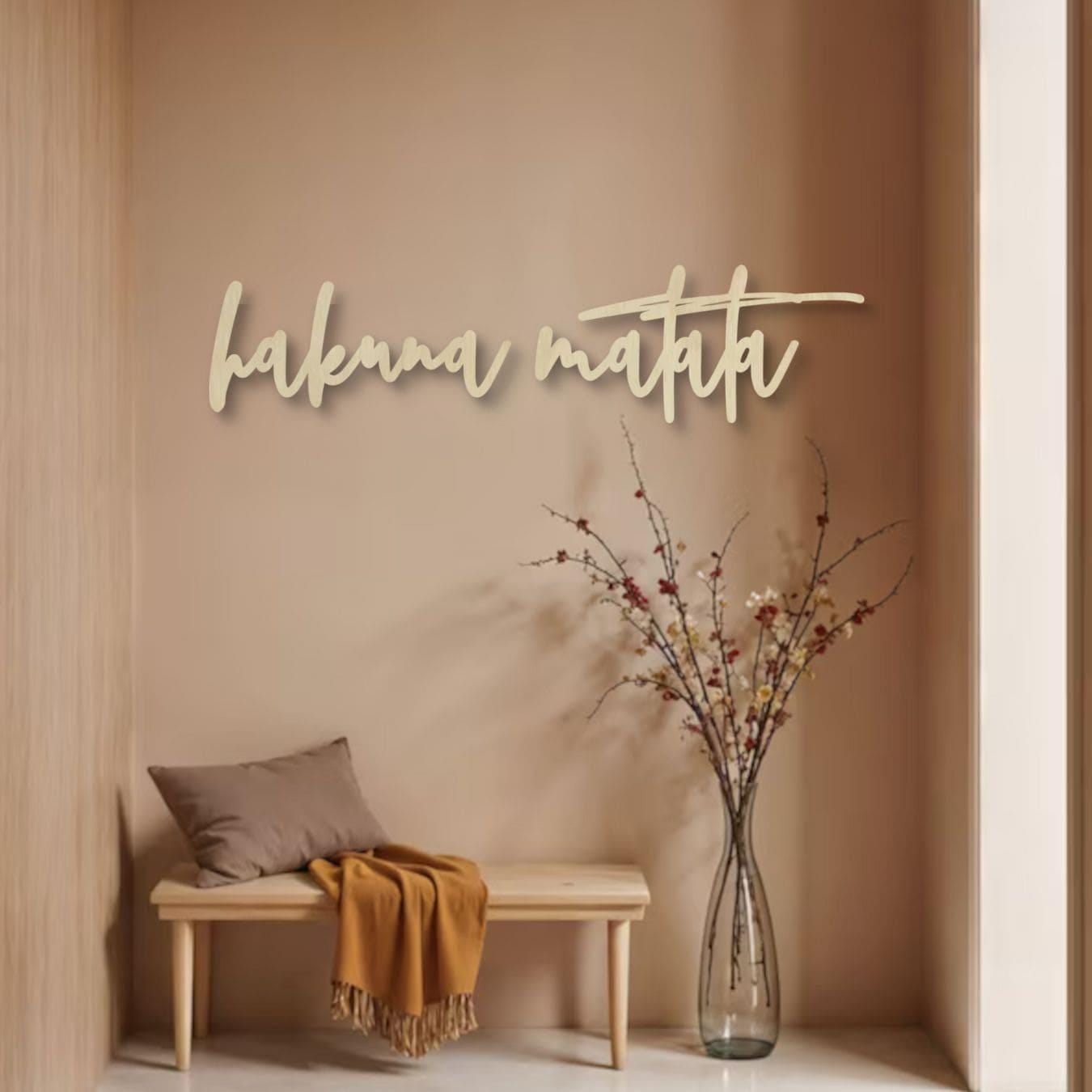 Decoratieletters Hakuna Matata met Pijlen Decoratieletters Hakuna Matata met Pijlen