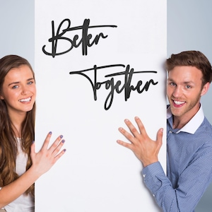 Better Together | Schriftzug | Acrylglas | Wanddeko | Wohnzimmer | Schlafzimmer | Dekoration | Familie | Schrift | Wandtattoo