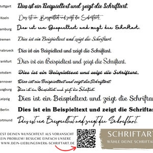 Individueller Schriftzug aus Acrylglas bis zu 1,8 Meter lang schwarz & weiß personalisierbarer Schriftzug Wand Deko Wohnzimmer Deko Bild 9