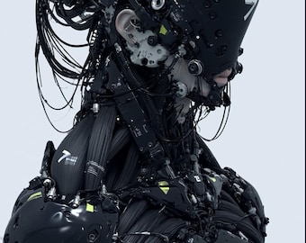 Barely Human Cyborg Bust 3D printable file