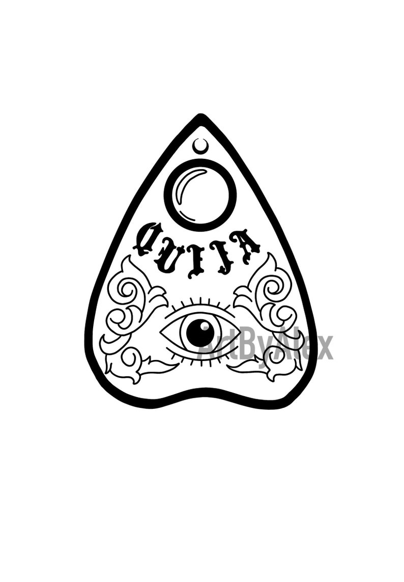 Ouija Board Planchette Print - Etsy