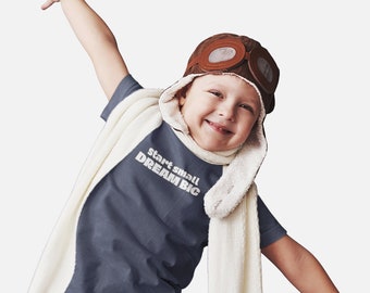 Start Small Dream Big Kids T-Shirt | Growth Mindset Motivational Tee, Entrepreneur or STEM Learning Gift