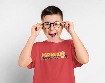 Future Innovator Kids T-Shirt | STEM Learning Tee for Young Inventors, Homeschool Science Gift for Boys & Girls