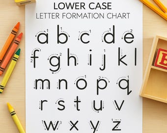Lowercase Letters Writing Guide - For Independent Writing of Lowercase Letters