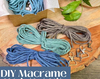 DIY Macrame Wristlet Kit | Beginner Macrame Kit | Macrame Keychain Kit | Crafts for Adults