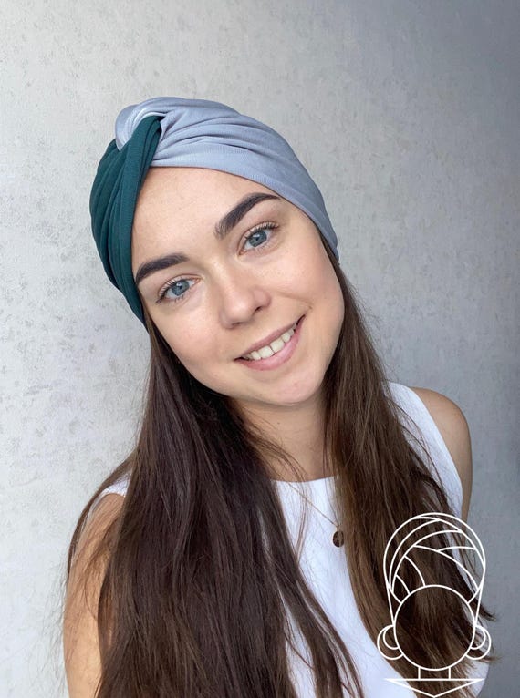 Handmade Chemo Turban – Stretchy Nylon Viscose Headwear - Etsy display picture 2
