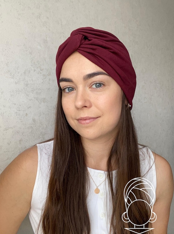 Chemo Turban Hat- (90Cotton & 10Elastane)(double sided)