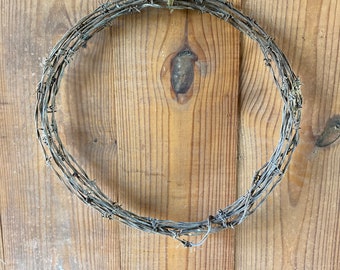 Rusty, Rustic, Barb wire wreath