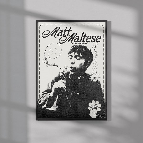 Matt Malteser Poster | Musik Poster | Wandkunst | Wanddeko