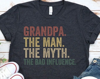 Lustiges Opa T-Shirt, der Mann der Mythos, Vintage Vatertagsgeschenk