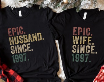 25th Anniversary Shirts: Retro Vintage Gift for Couple