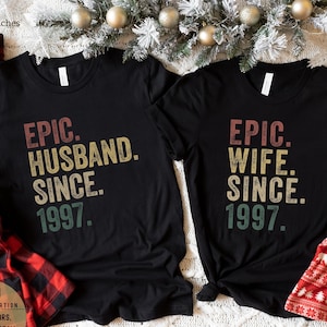 25th Anniversary Gift For Him, Gift for Couple, 25th Wedding Anniversary Shirt For Her, Gifts For Husband And Wife, Silver Anniversary