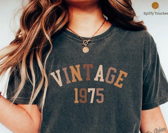 Comfort Color Vintage Year Shirt, Custom Birthday T shirt,Birth Year Vintage Shirt,Customized Birthday Year Shirt,Gift for Dad,Trendy Shirts