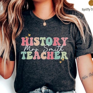 Personalisiertes Geschichtslehrer-T-Shirt: Sozialkunde Geschenk