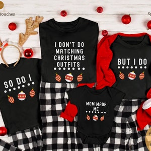 Funny Matching Family Christmas Shirts: Holiday Party Tees