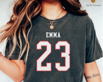 Maglietta da calcio personalizzata: nome e numero personalizzati, maglietta dai colori confortevoli
