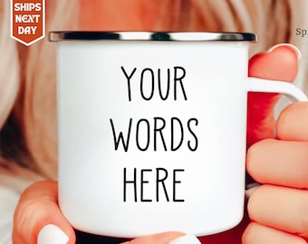 Taza de café con texto personalizado: taza con cita personalizada, regalo de cumpleaños