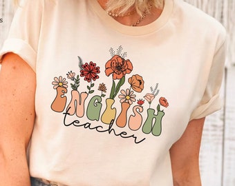 English Teacher Shirt, English Teacher Shirt, English Teacher Appreciation Gift, English Tshirt, Cute Teacher Tee, Back To School Shirt