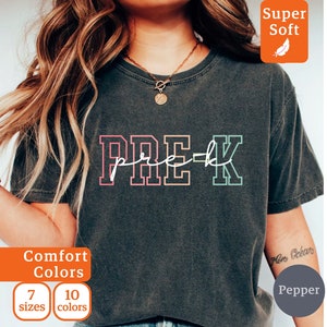 Comfort Colors Pre-K Teacher Shirt: Pre-K Squad T-Shirt
