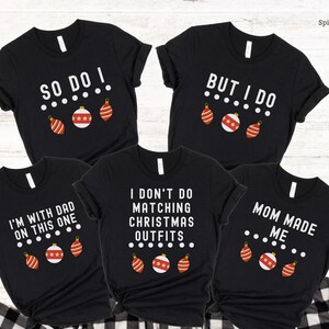 Funny Matching Family Christmas T-Shirts: Group Holiday Tees