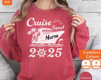 Custom Family Cruise Squad Sweatshirt, 2025 Vacation Matching Gift, Cruise Crew Sweater, Family Trip Shirt, Personalized Cruise Tee