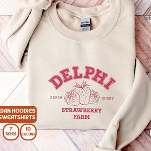 Delphi Strawberry Farms Sweatshirt Hoodie T Shirt, Graphic Tee, Percy Jackson the Olympians Shirt, Bookish shirt, Book lover Shirt bookworm