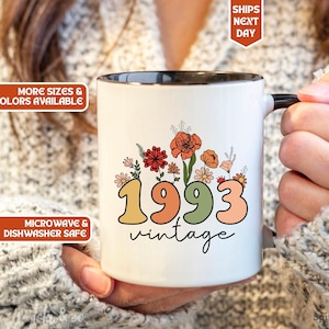30th Birthday Gift, 30th Birthday Mug, Vintage 1993 Mug, 30th Birthday Gift For Women, 30th Birthday Gift For Men, 30th Birthday Friend