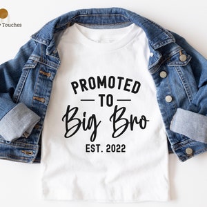 Promoted To Big Brother Shirt | Big Brother Shirt, Matching Siblings Shirt, Pregnancy Shirt, Family Shirt Big Brother Announcement Shirt