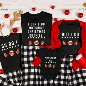 Funny Matching Family Christmas Shirts: Group Holiday Tees